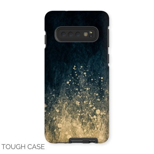 Blue and Gold Stardust Samsung Tough Case