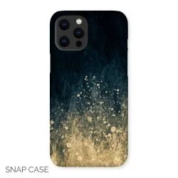 Blue and Gold Stardust iPhone Snap Case